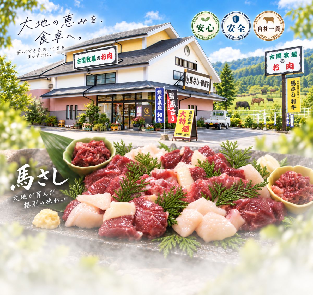 熊本県熊本市 古閑牧場の直売所